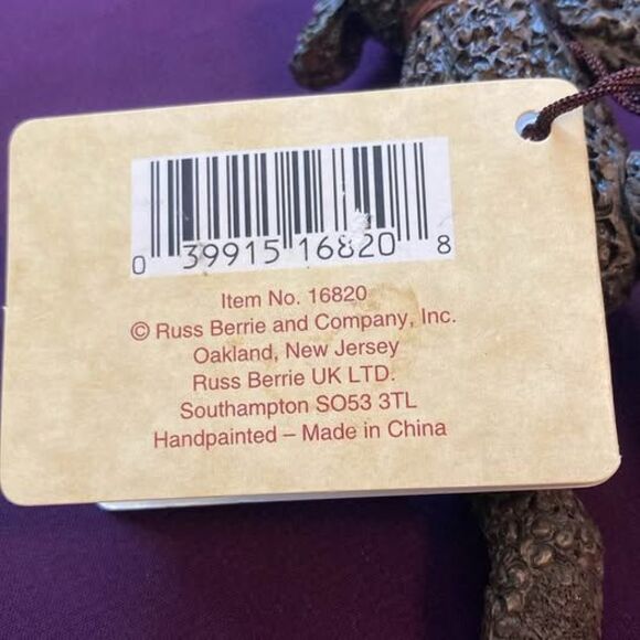 Cranberry Patch Teddy Bear Figurine - Picture 5 of 5